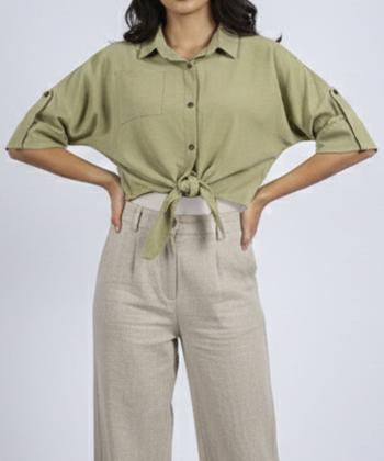 شومیز آستین کوتاه زنانه بوخی مدل P400