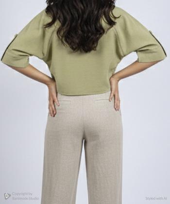 شومیز آستین کوتاه زنانه بوخی مدل P400