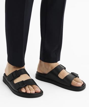 صندل چرم طبیعی مردانه چرم مشهد مدل J6293