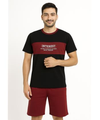 ست تیشرت و شلوارک راحتی مردانه مادر مدل Harry-P