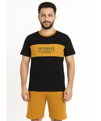 ست تیشرت و شلوارک راحتی مردانه مادر مدل Harry-P