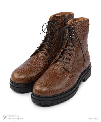 نيم بوت مردانه چرم طبيعي نوين چرم مدل 5501