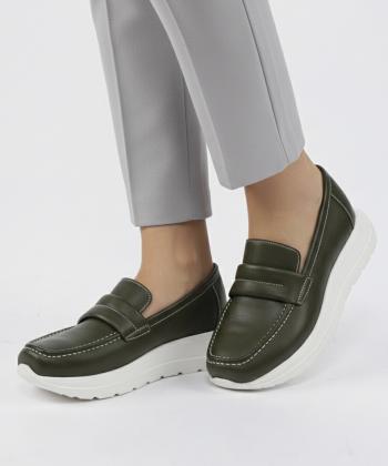 كالج زنانه چرم طبيعي نوين چرم مدل ساناي