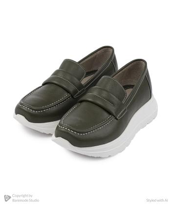 كالج زنانه چرم طبيعي نوين چرم مدل ساناي