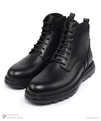 نیم بوت چرم طبیعی مردانه بالون مدل j16