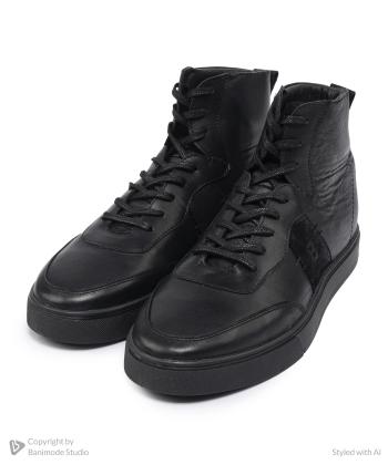 نیم بوت چرم طبیعی مردانه بالون مدل j18