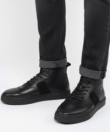 نیم بوت چرم طبیعی مردانه بالون مدل j18