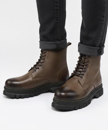 نیم بوت چرم طبیعی مردانه بالون مدل j17