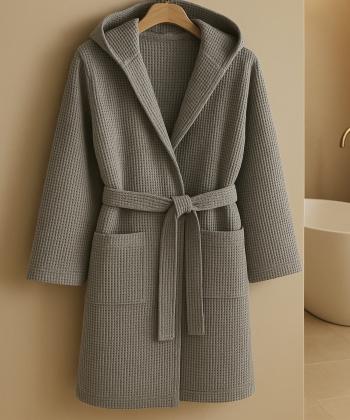 حوله تن پوش لوما مدل وافل کلاهدار