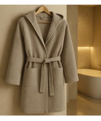 حوله تن پوش لوما مدل وافل کلاهدار