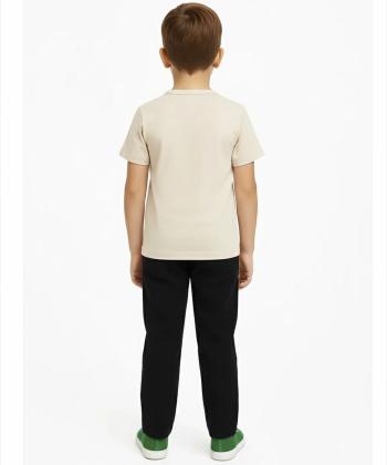 ست تیشرت و شلوار نخی پسرانه مادر مدل Sivan