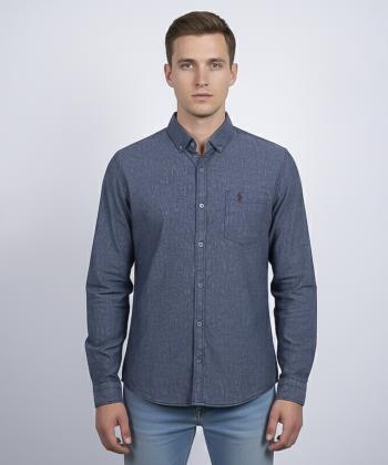 پيراهن آستين بلند مردانه برند پي لس كد AM4474