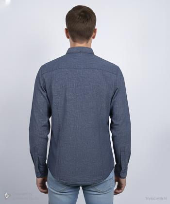 پيراهن آستين بلند مردانه برند پي لس كد AM4474