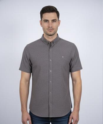 پيراهن آستين كوتاه مردانه برند پي لس كد 1404085
