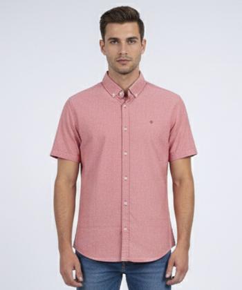 پيراهن آستين كوتاه مردانه برند پي لس كد 1404085