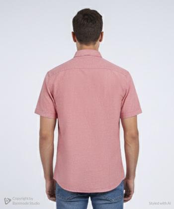 پيراهن آستين كوتاه مردانه برند پي لس كد 1404085