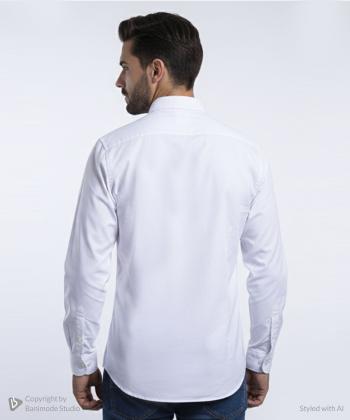 پيراهن آستين بلند مردانه برند پي لس كد AM4470