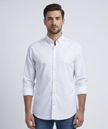پيراهن آستين بلند مردانه برند پي لس كد AM4480