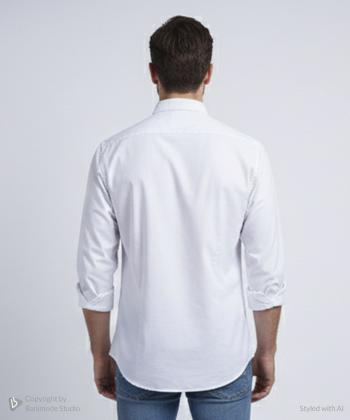 پيراهن آستين بلند مردانه برند پي لس كد AM4480
