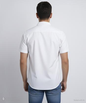 پيراهن آستين كوتاه مردانه برند پي لس كد 1404086