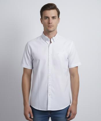 پيراهن آستين كوتاه مردانه برند پي لس كد 1404085