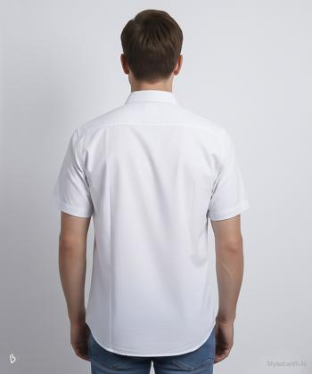 پيراهن آستين كوتاه مردانه برند پي لس كد 1404085