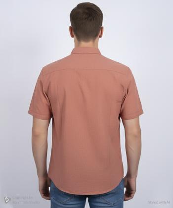 پيراهن آستين كوتاه مردانه برند پي لس كد 1404085