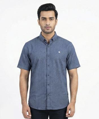 پيراهن آستين كوتاه مردانه برند پي لس كد 1404085