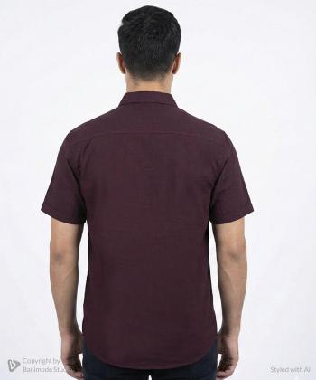 پيراهن آستين كوتاه مردانه برند پي لس كد 1404085