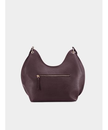 کیف دوشی زنانه چرم طبیعی نوین چرم مدل آدلین