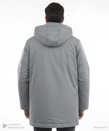 کاپشن کلاه دار مردانه جین وست مدل 24122507