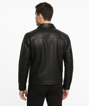 کت چرم طبیعی مردانه مونو مدل K0009