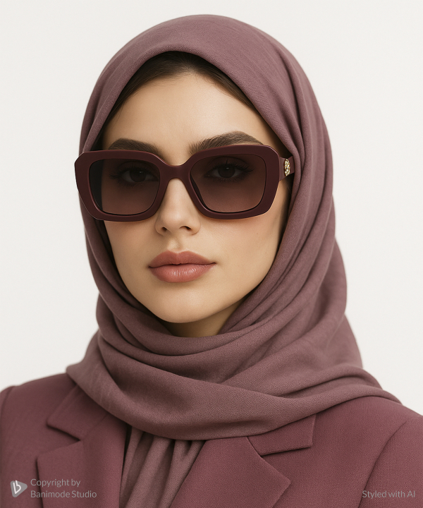 عينك آفتابي زنانه ساتين مدل W45AH