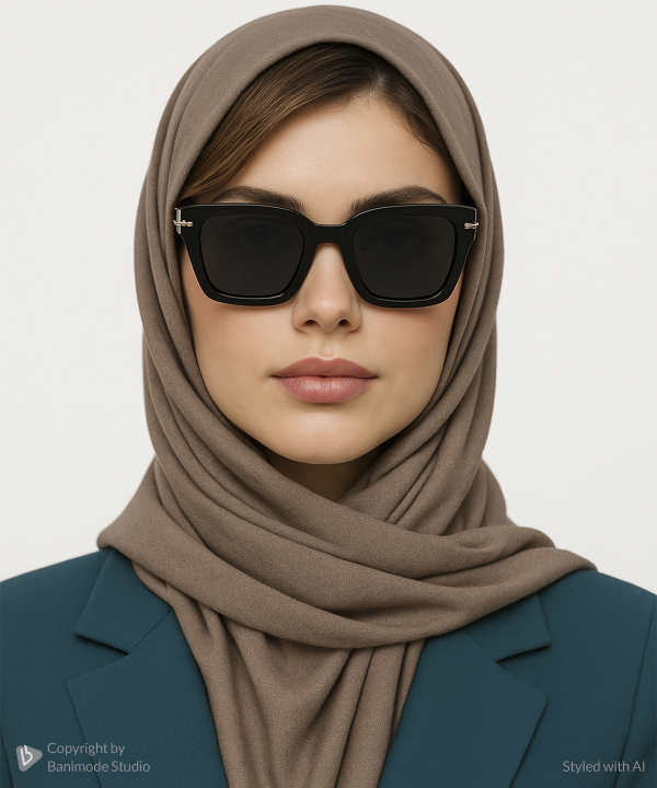 عينك آفتابي زنانه ساتين مدل W44AH