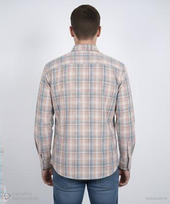 پیراهن آستین بلند مردانه برند پی لس مدل 14040817