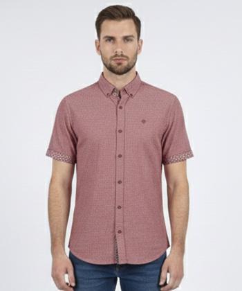 پيراهن آستين كوتاه مردانه برند پي لس كد 1404085