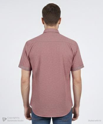 پيراهن آستين كوتاه مردانه برند پي لس كد 1404085