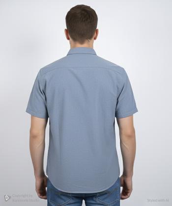 پيراهن آستين كوتاه مردانه برند پي لس كد 1404084