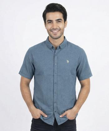 پيراهن آستين كوتاه مردانه برند پي لس كد 1404084