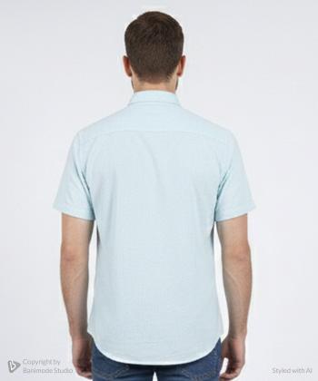 پيراهن آستين كوتاه مردانه برند پي لس كد 1404086