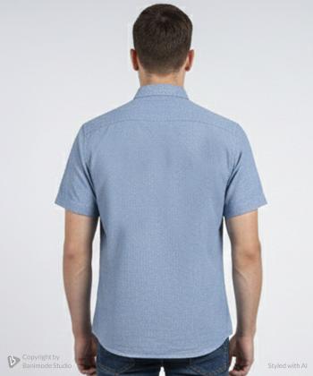 پيراهن آستين كوتاه مردانه برند پي لس كد 1404086