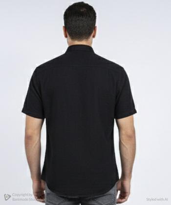 پيراهن آستين كوتاه مردانه برند پي لس كد 1404085