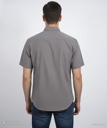 پيراهن آستين كوتاه مردانه برند پي لس كد 14040812