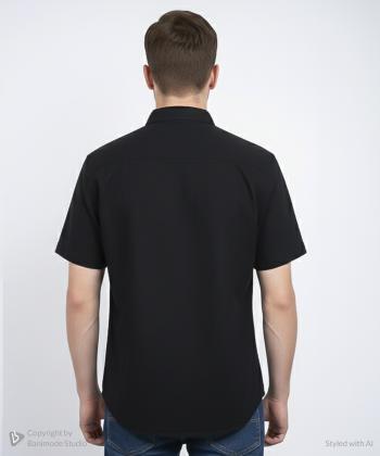 پيراهن آستين كوتاه مردانه برند پي لس كد 1404089-1