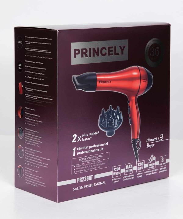 سشوار حرفه‌ای پرینسلی Princely مدل PR228AT