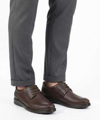 کفش مردانه چرم طبیعی ایران طب مدل فلورانس بندی