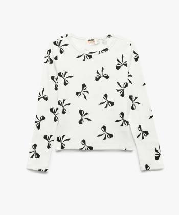 تيشرت آستين بلند دخترانه كوتون كد 6WKG10033AK