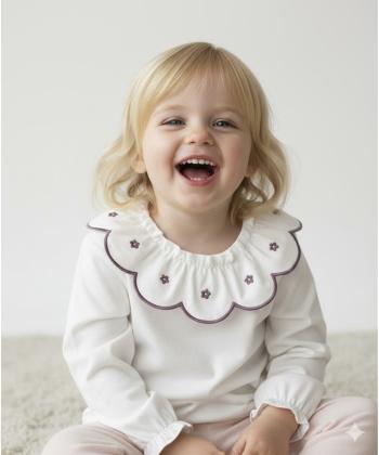 تيشرت آستين بلند نوزاد دخترانه كوتون كد 6WMG10090AK