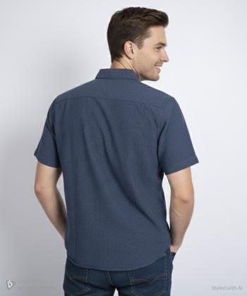 پيراهن آستين كوتاه مردانه برند پي لس كد 1404084