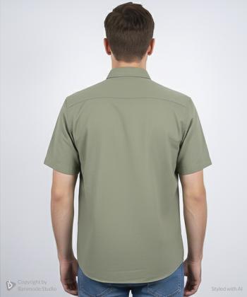 پيراهن آستين كوتاه مردانه برند پي لس كد 1404086